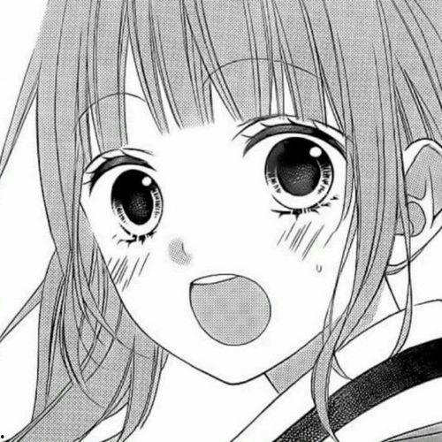 吃瓜少女头像漫画黑白,漫画中的静谧魅力